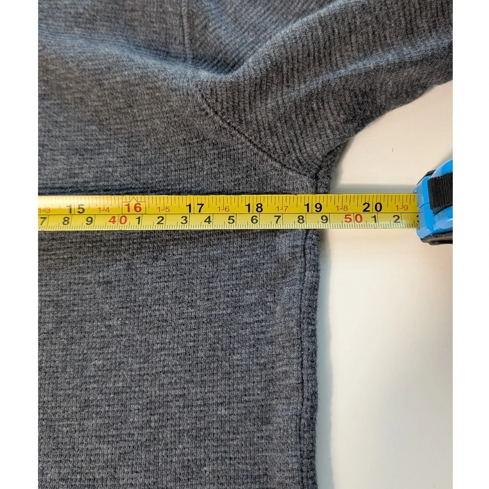 Polo Ralph Lauren Sleepwear Men M Gray Waffle Knit Thermal Long Sleeve Shirt